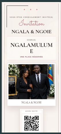 Carte d'invitation mobile